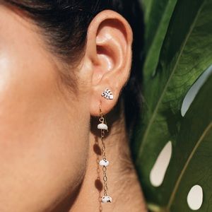 🆕Sterling Silver Monstera Studs Earrings